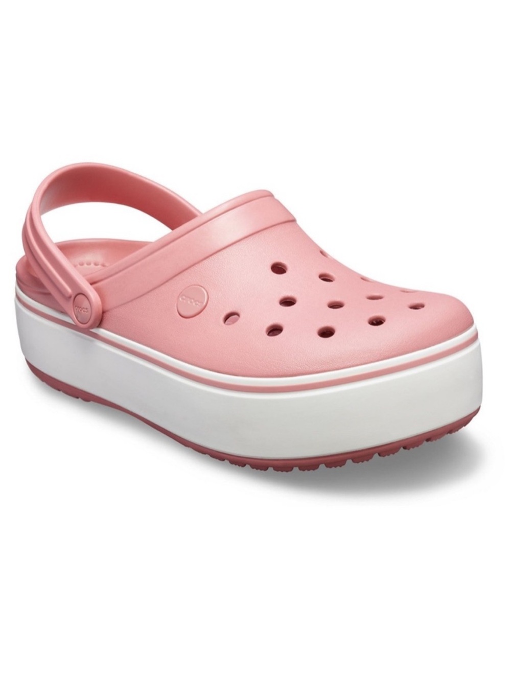 Crocs Crocband Platform Clogs Size 7 Pink